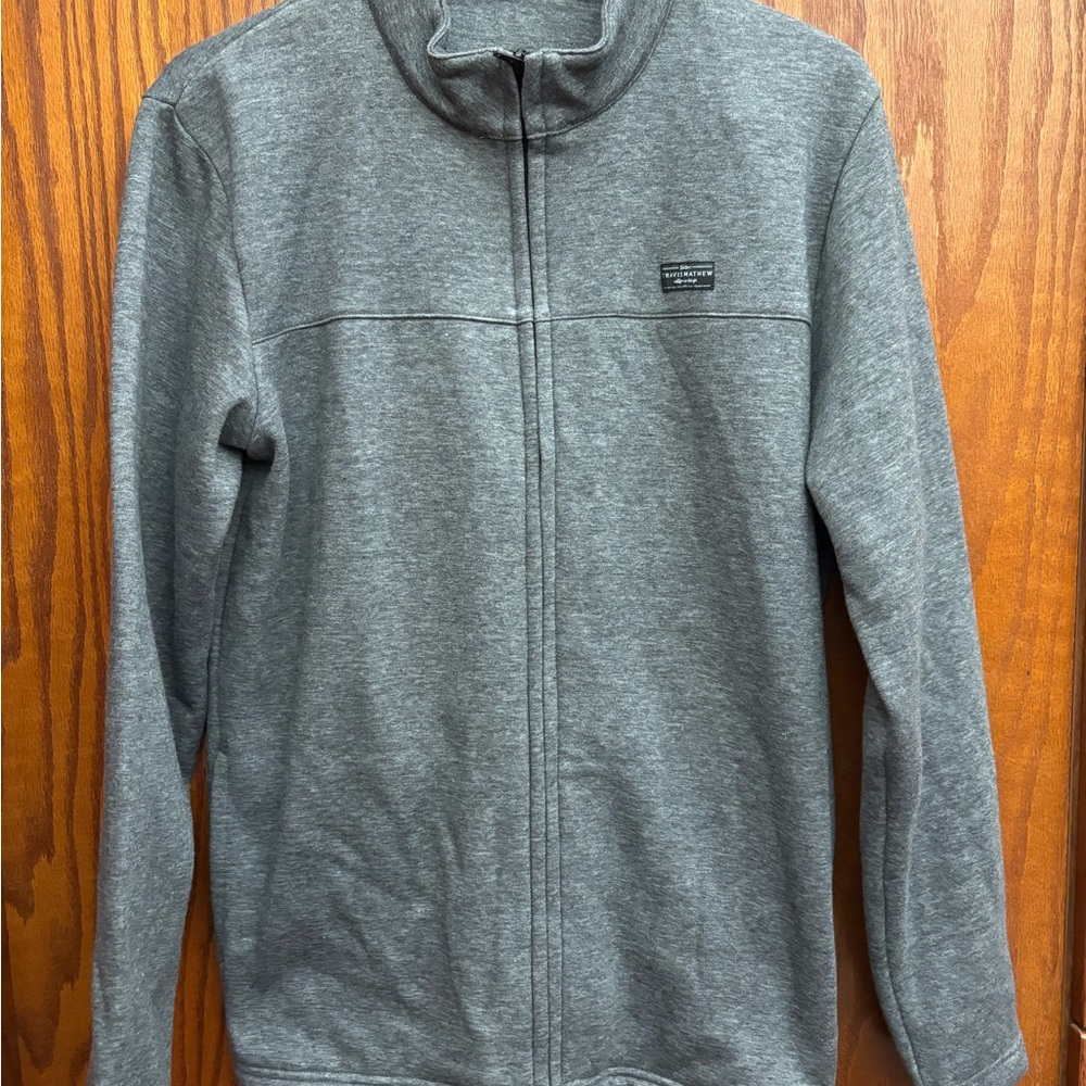Travis Mathew Gray Zip Up Sweater